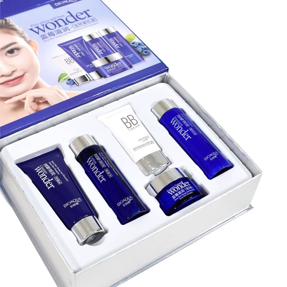 ست ۵ تایی مراقبت از پوست بلوبری واندر بیوآکوا BIOAQUA WONDER