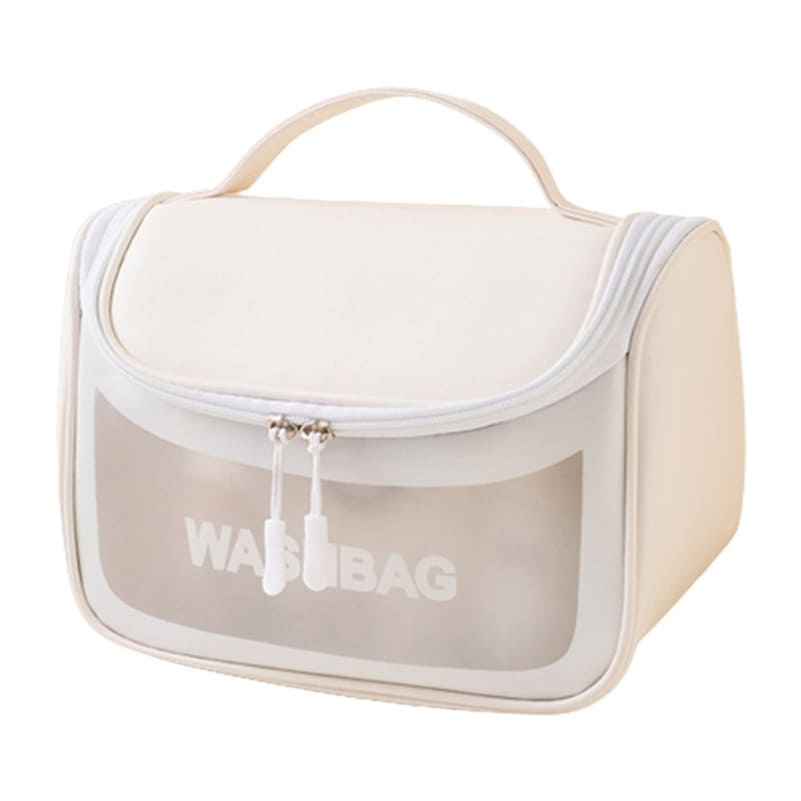 کیف آرایشی صندوقی سفید مدل WASHBAG