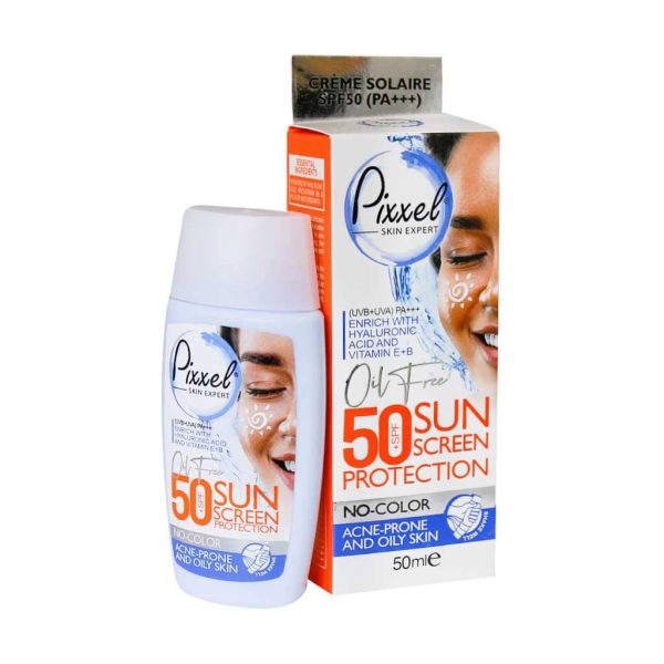 کرم ضد آفتاب مناسب پوست چرب و جوش دار پیکسل SPF50