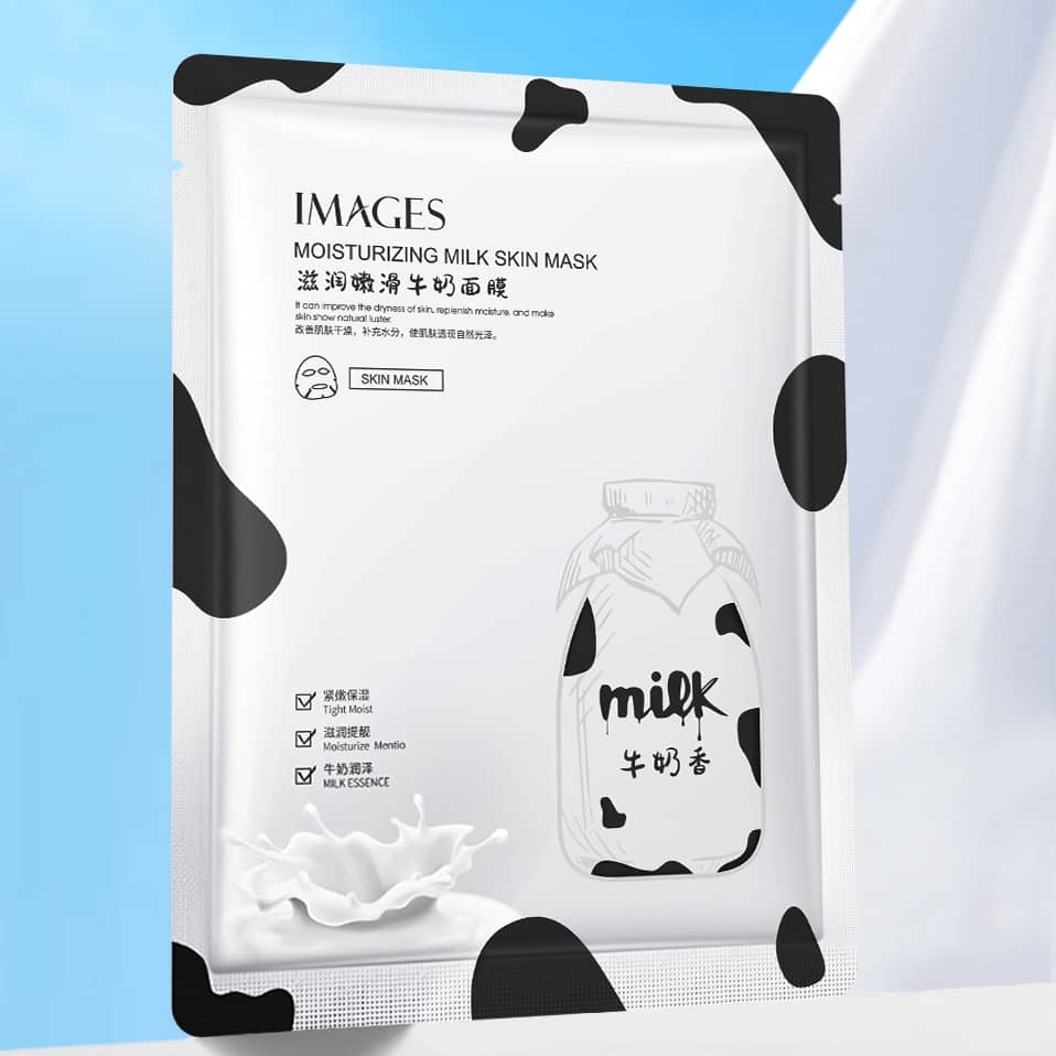 شیت ماسک پارچه ای صورت مرطوب کننده بطری شیر گاو ایمجز MOISTURIZING MILK SKIN MASK IMAGES XXM77924