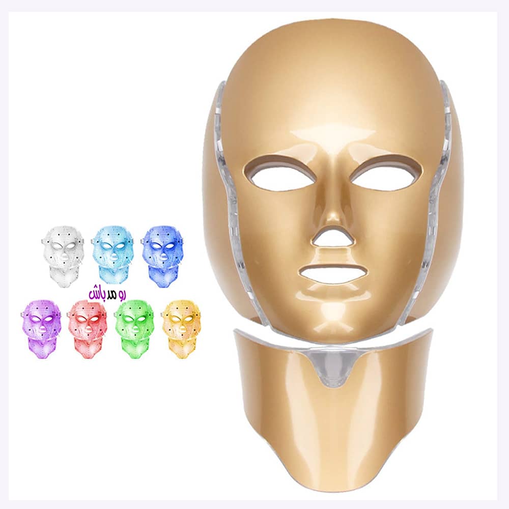 ماسک ال ای دی نقابی ۷رنگ نور درمانی پوست مدل GOLD