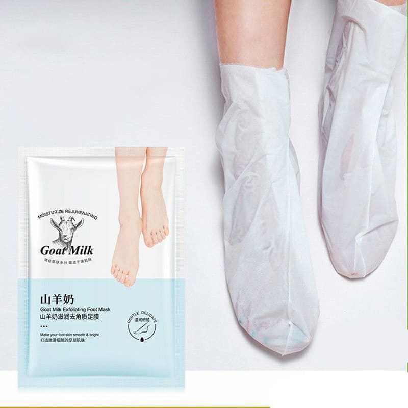 ماسک مرطوب کننده پا شیر بز و نیکوتین آمید اکس جیان YXY46210 GOAT MILK NICOTINAMIDE FOOT MASK EXGYAN