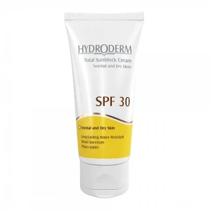 کرم ضد آفتاب SPF30 هیدرودرم مناسب پوست های خشک تا معمولی