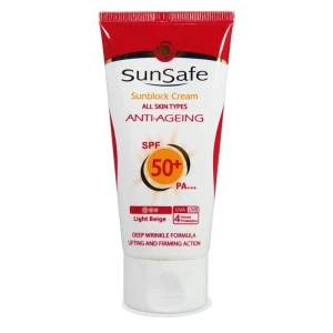 کرم ضد آفتاب سان سیف +SPF50 مدل ANTI-AGING