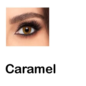 لنز رنگی چشم کاراملی لاکی لوک مدل Caramel