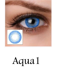 لنز رنگی چشم آبی دریایی لاکی لوک مدل Aqua 1