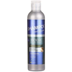 شامپو ضد زردی موهای رنگ شده آتوسا مدل Silver Shampoo حجم ۲۵۰ میلی لیتر